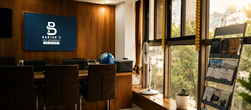 Bariar's IAS Academy office and classroom interior