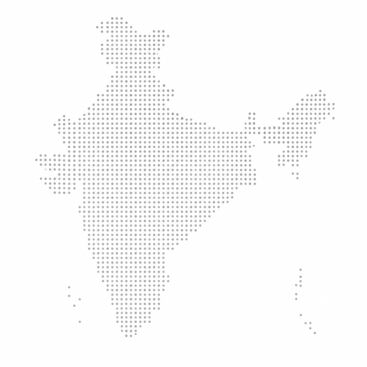 Dotted India map